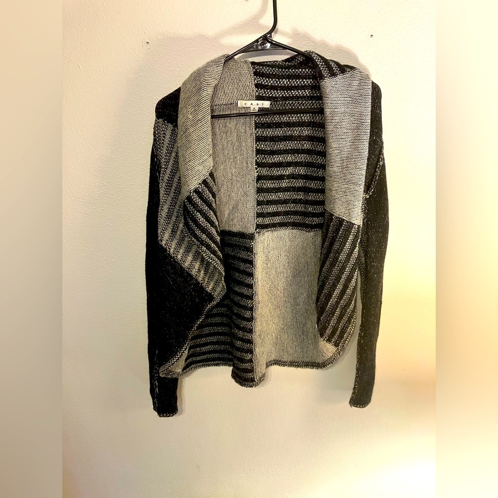 Soft, knit, patchwork cardigan